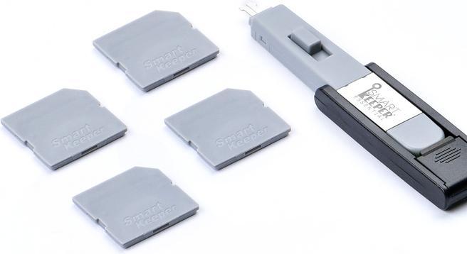 Image du produit Smart Keeper 4 x verrous de port SD avec 1 x clé de type Mini