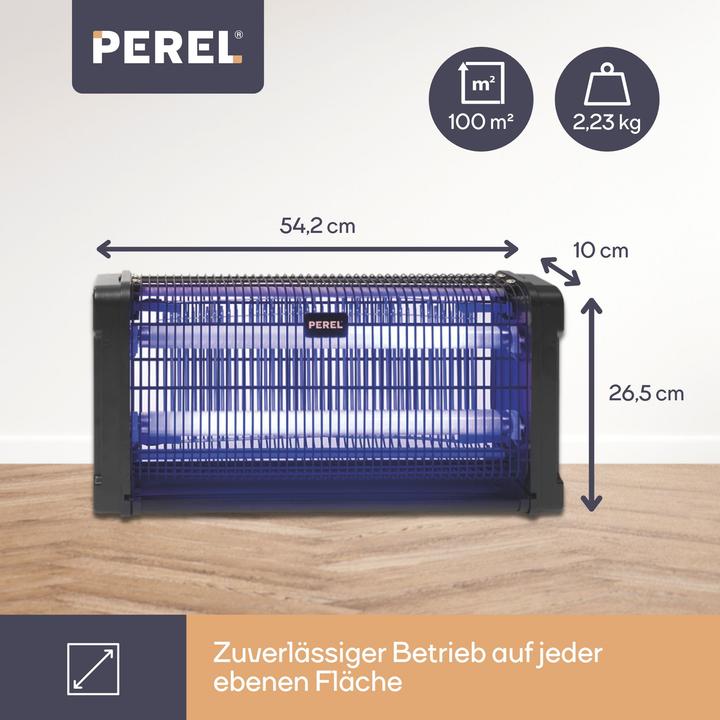 Image du produit Velleman TUE-INSECTES ÉLECTRIQUE 360° - 2 x 15 W