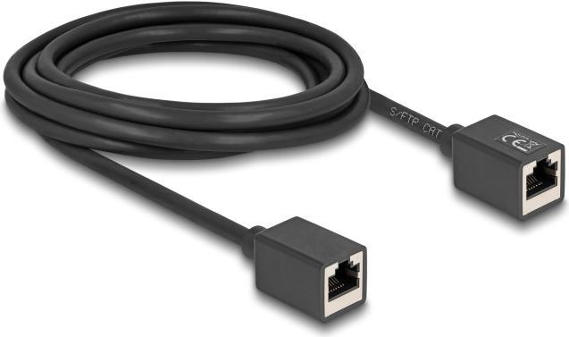 Produktbild Delock Netzwerk Verlängerungskabel Kupplung RJ45 Buchse zu R (S/FTP, CAT6a, 3 m)