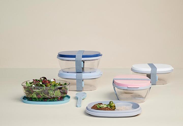 Produktbild Mepal Salatbox Ellipse - Nordic Denim (1.30 l)