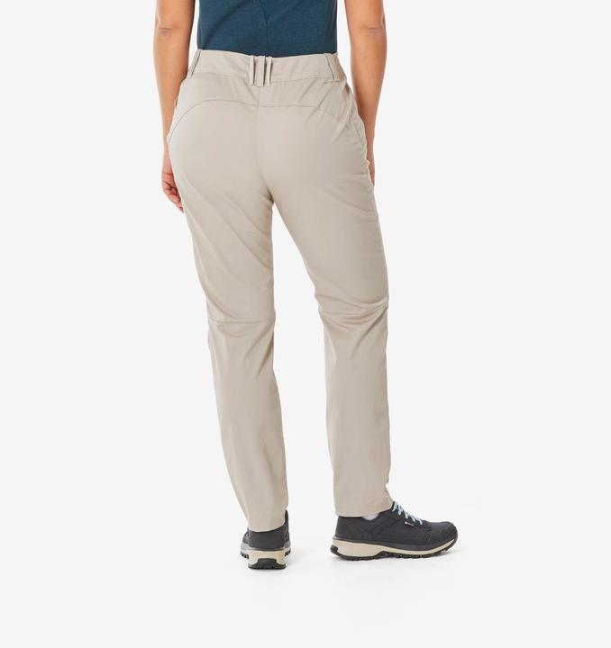 Image du produit Quechua Pantalon de randonnée femme, NH500 Regular beige (Bande de fréquences 38 (2600 MHz))