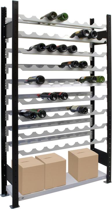 Immagine prodotto Schulte Regalwelt Portabottiglie di base Schulte 1800x1000x250 mm per 72 bottiglie (100 x 25 x 180 cm, 72 Fl.)