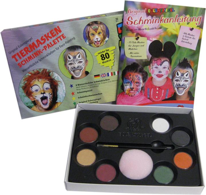 Produktbild Eulenspiegel Tiermasken Schmink-Palette