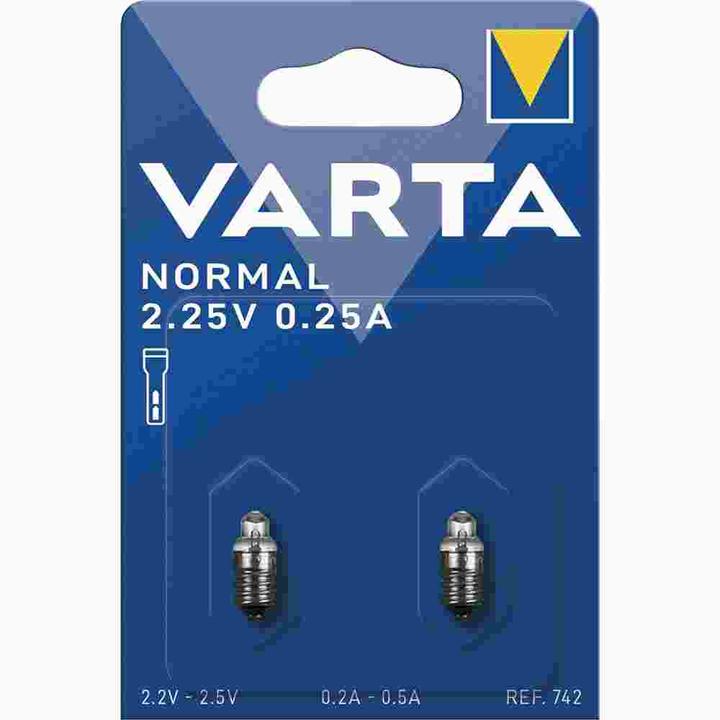 Produktbild Varta Glühbirnchen 742 (E10, 0.75 W, 6.49 lm, 2 x)