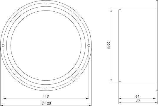 Actual product image Euro3plast FLANGE D100