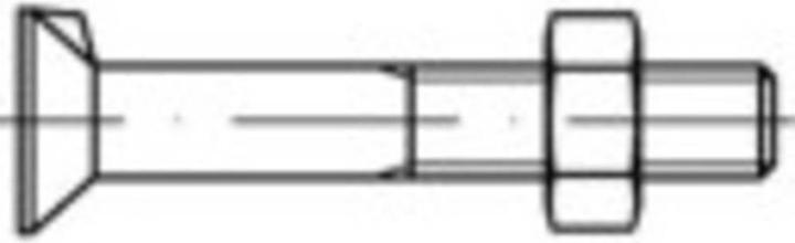 Immagine prodotto Toolcraft Viti a testa svasata con naso M10 80 (100 Viti per pezzo)