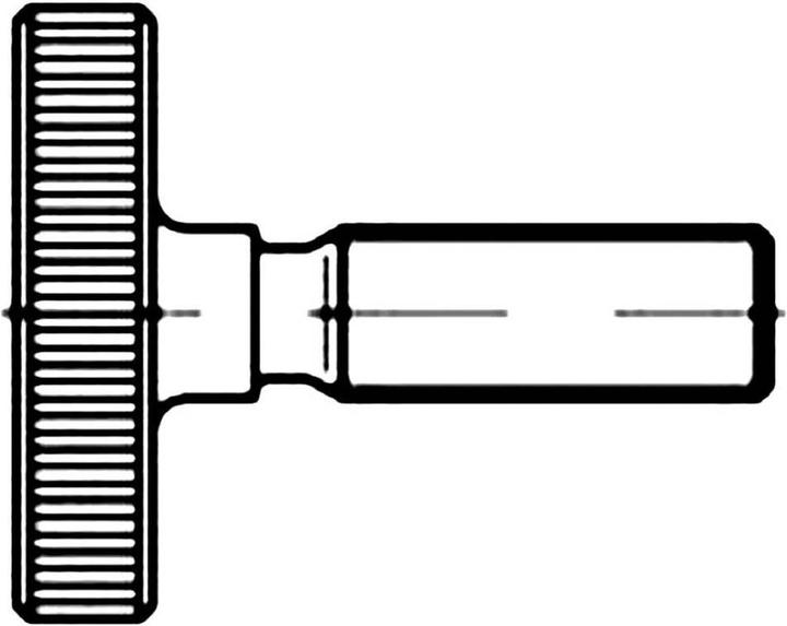 Produktbild Toolcraft Rändelschrauben M4 20 mm Stahl (50 Schrauben pro Stück)