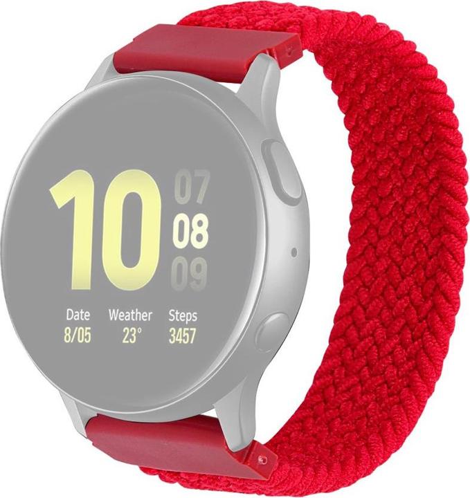 Cover-Discount 22mm Nylon Armband Loop rot (22 mm, Silikon)