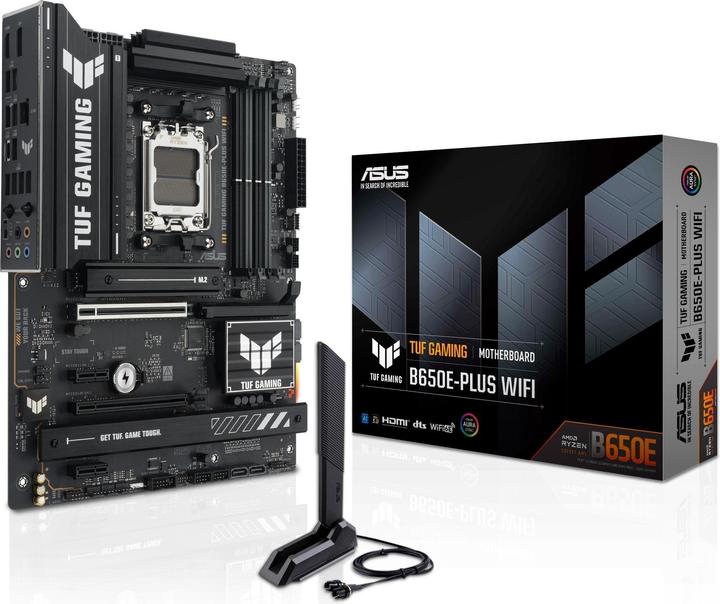 Produktbild ASUS TUF GAMING B650E-PLUS WIFI (AM5, AMD B650E, ATX)