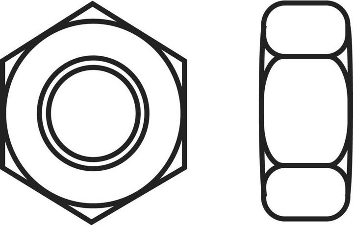 Image du produit Toolcraft Écrous hexagonaux M4 plastique (M4)