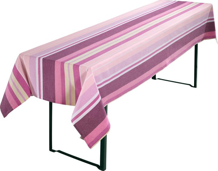 Produktbild Redbest Bierbank-Auflagen und Tischdecke "Streifen" 3-tlg. (110 x 260 cm)