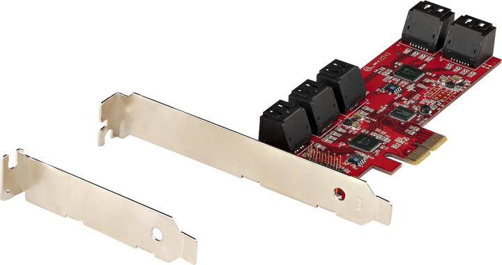 Actual product image StarTech com Carte PCI Express SATA 10 ports - Carte Contrôleur PCIe SATA - 6Gbps - ASM1166 Non-Raid