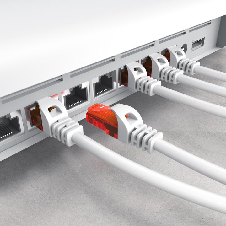 Produktbild CSL CAT.6 Netzwerkkabel - Ethernet Gigabit Lan Kabel RJ45 - Patchkabel - komp. CAT.5 CAT.6 CAT.7 CAT.8 (UTP, CAT6, 1 m)