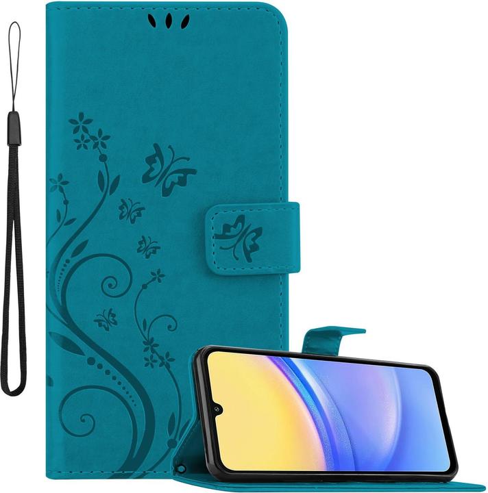 Actual product image Cadorabo Case for Samsung Galaxy A16 Flower Book (Samsung Galaxy A16)