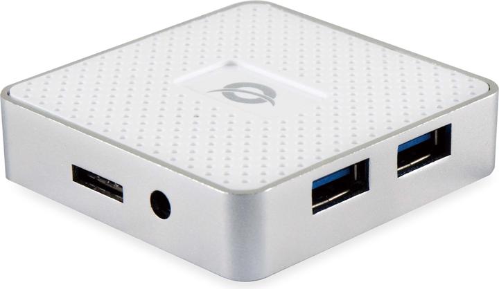 Productafbeelding Conceptronic USB-hub 4-poorts 3.0 ->4x3.0 w.voeding ws (USB-C, 4 Havens)