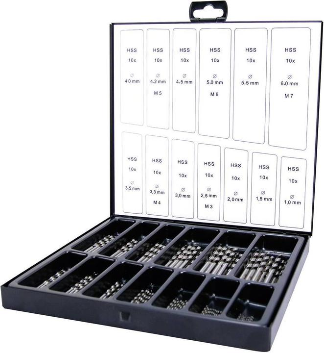 Ruko Spiralbohrer-Set (1 mm, 1.5 mm, 2 mm, 2.5 mm, 3 mm, 3.3 mm, 3.5 mm, 4 mm, 4.2 mm, 4.5 mm, 5 mm, 5.5 mm, 6 mm)