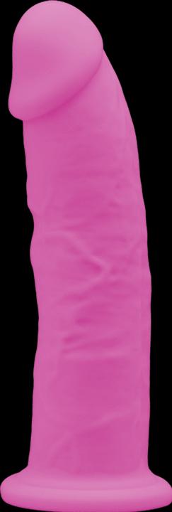 Actual product image Silexd - Model 2 Realistic Penis Premium Silexpan Silicone Fluorescent Pink 15 cm