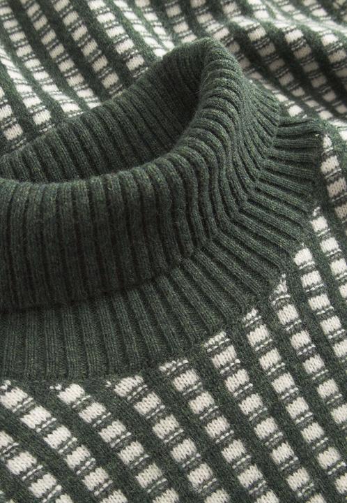 Actual product image Colours & Sons Turtleneck jumper Two Tone Intarsia (M)