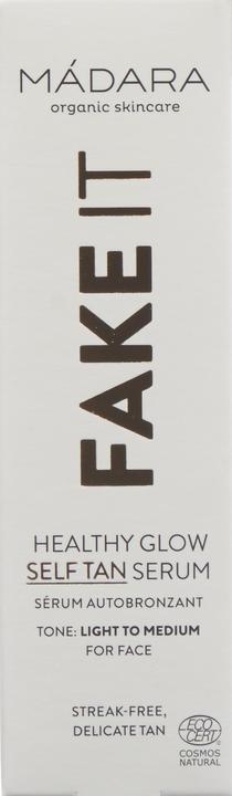 Immagine prodotto Madara Self Tan Milk FAKE IT Healthy Glow Self Tan Serum "Màdara autoabbronzante per il viso". (Schiuma autoabbronzante, 30 ml)