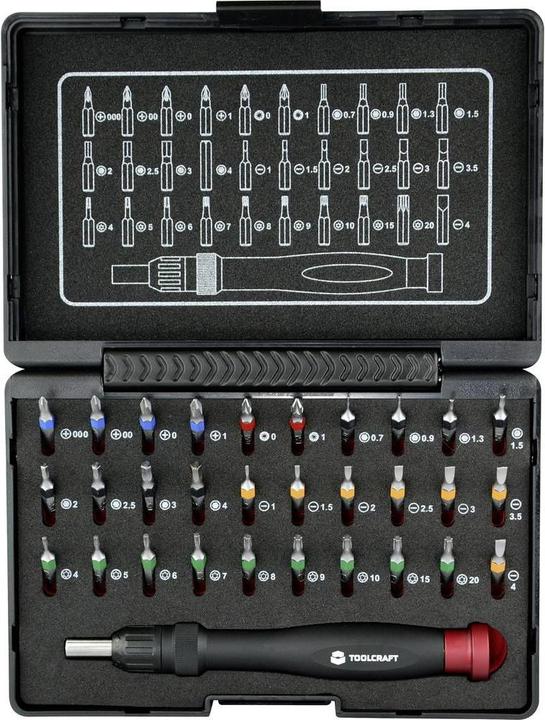Toolcraft Jeu d'embouts 31 pièces 809204 fente