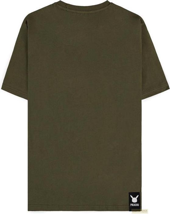 Actual product image Difuzed Pokemon T-Shirt (L) Man: Green Pikachu (L)