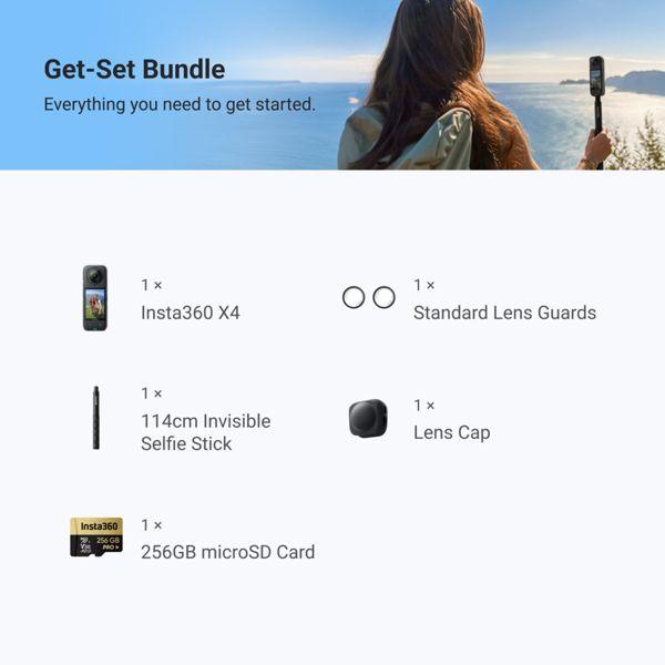 Image du produit Insta360 X4 Explorer Bundle (30p, Bluetooth, WiFi)