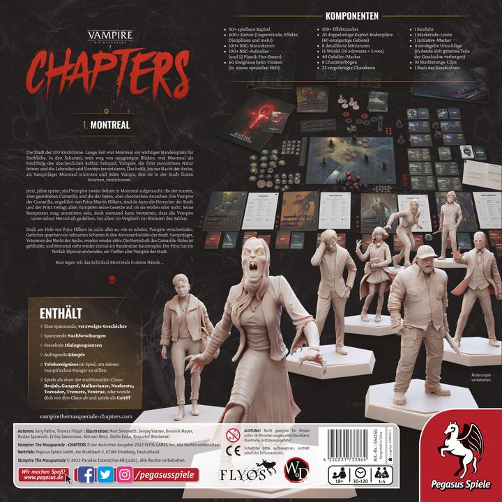 Produktbild Pegasus Vampire: Die Maskerade, Brettspiel, 1-4 Spieler, ab 18 Jahre, DE-Version (Deutsch)