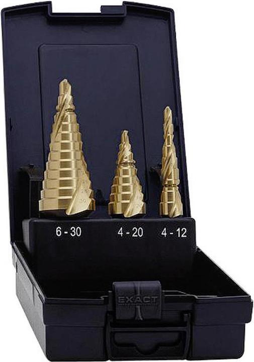 Productafbeelding Exact HSS stappenboren set 3 stuks 4 (4 - 20, 4 - 12, 6 - 30)