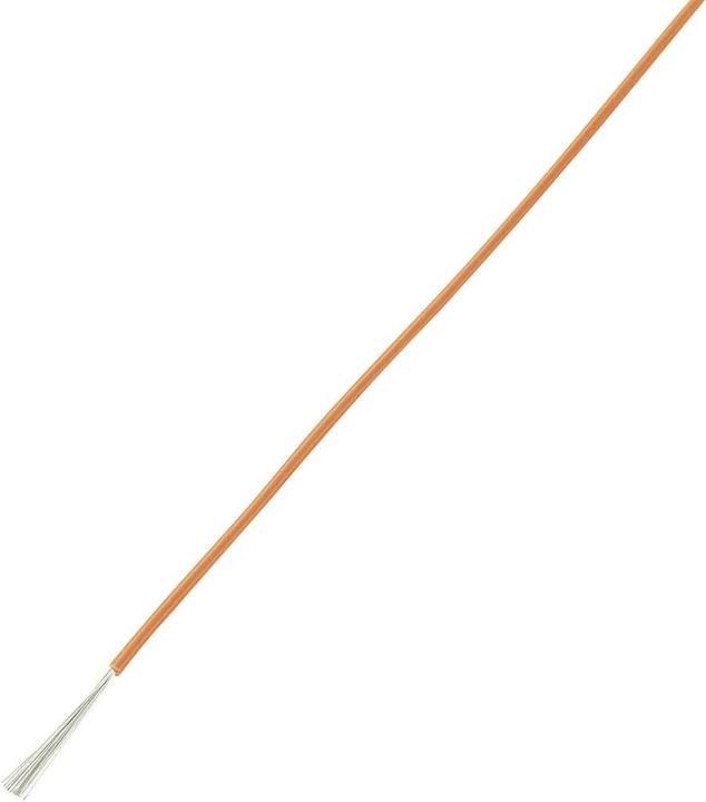 Conrad Components Stranded wire LiY 1 x 1 mm² Orange Com (25 m)