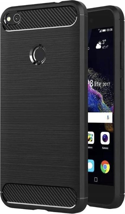 Actual product image Techsuit - Carbon Silicone - Huawei P9 Lite 2017 / P8 Lite 2017 - Black (Huawei P8 Lite (2017), Huawei P9 Lite (2017))