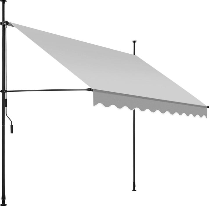 Actual product image tectake Klemmmarkise (2.50 m)