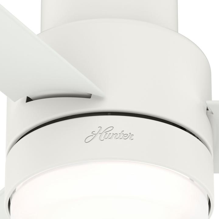 Actual product image Hunter Fans Deckenventilator Gilmour Weiss mit Licht (40.50 dB)
