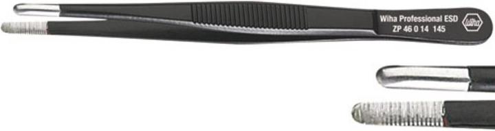 Actual product image Wiha ESD tweezers blunt 145 mm 323