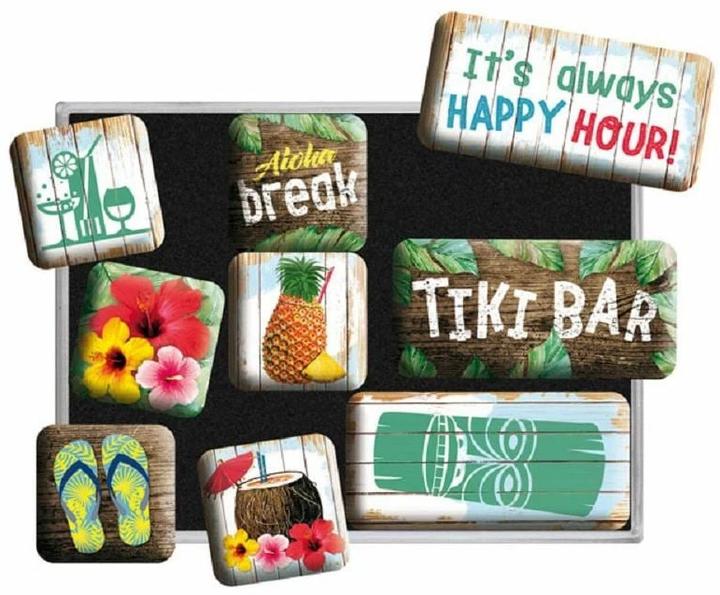 Produktbild Nostalgic-Art Merchandising Magnet-Set Tiki Bar 9 Stück, Mehrfarbig (1 x)