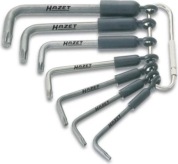 Produktbild HAZET Winkelschraubendreher Satz 2115-T/7R ∙ Innen TORX Profil ∙ T8 ∙ T10 ∙ T15 ∙ T20 ∙ T25 ∙ T30 … (T-profil)