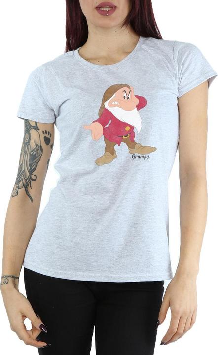 Image du produit Snow White Femme/Les femmes - T-shirt classique grincheux en laine chinée (S)