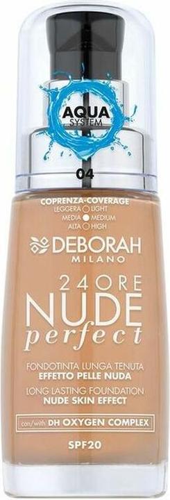 Actual product image Deborah Milano 24Ore Nude Perfect Foundation No 4 (4)