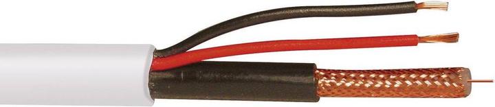 Actual product image Abus Video cable RG59 2 x 0.75 mm² W (Antenna cable)