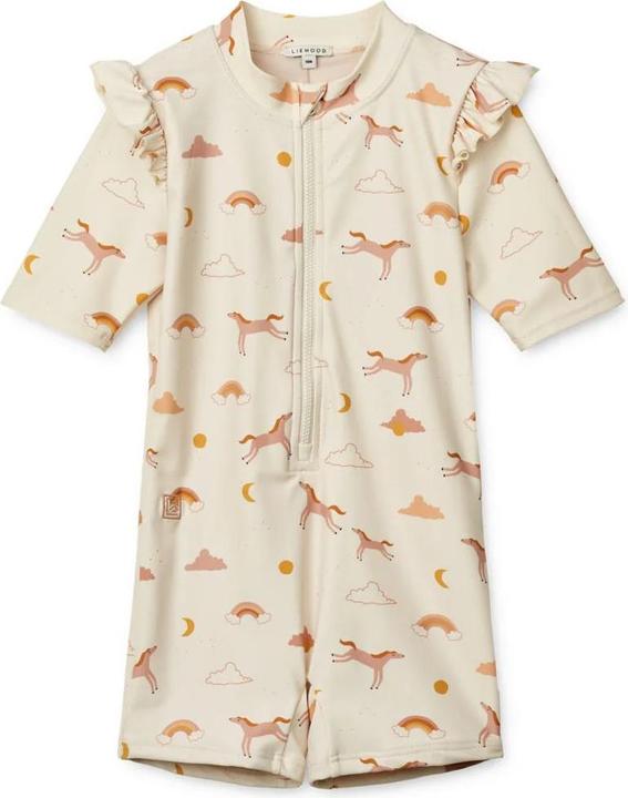 Actual product image Liewood Badeanzug Amel in Jumpsuit Passform Dream Ecru UV40+ (74)