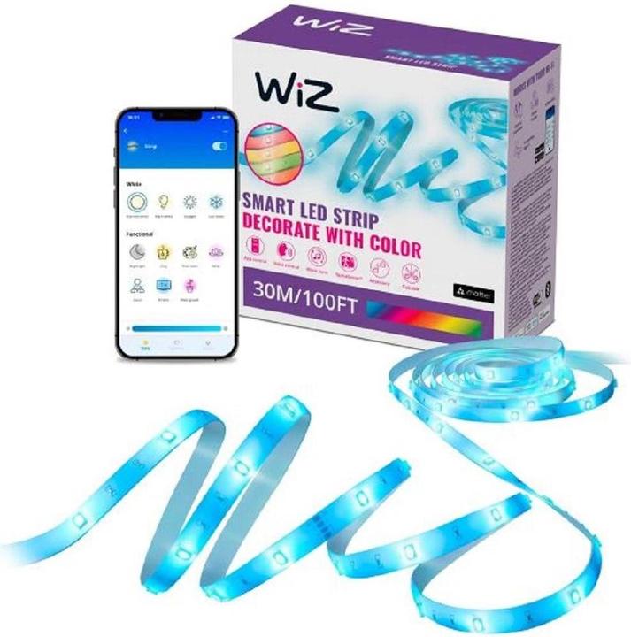 Image du produit WiZ RGB LED-Streifen 30m, 16 Mio. Farben + Weisstöne (3000 cm)