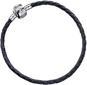 GED Harry Potter Black Leather Charm Bracelet 17cm (17 cm)