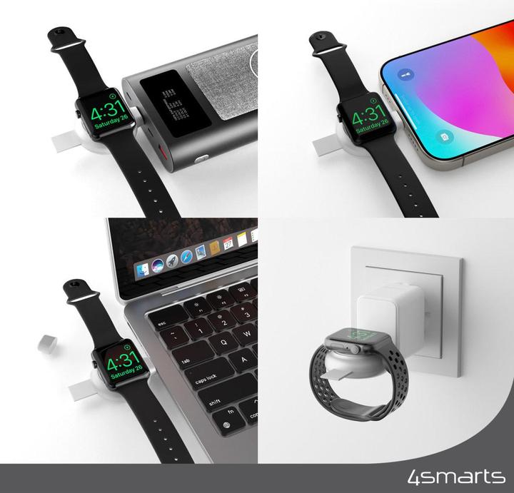 Image du produit 4smarts Chargeur rapide MFi pour Apple Watch argenté