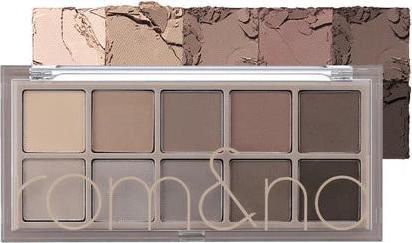 Actual product image Rom&Nd Better Than Palette 8g 04 Dusty Fog Garden Eye Makeup Palette 10 Shades Matte & Shimmer High (04 DUSTY MIST GARDEN)