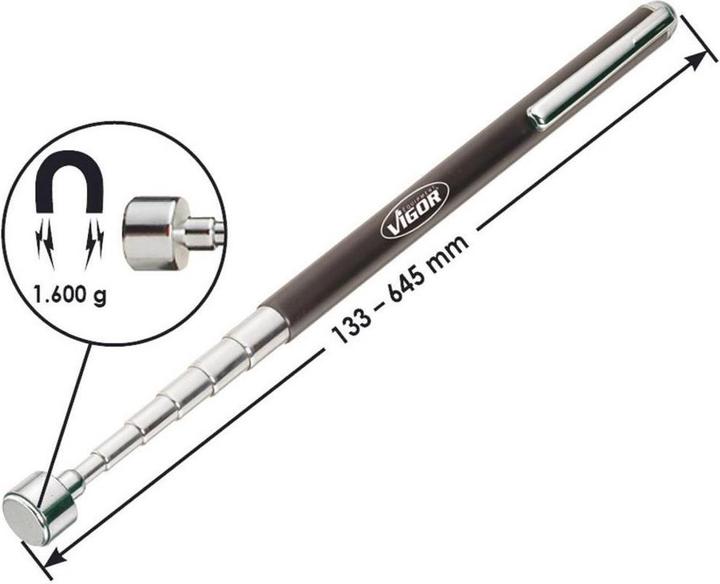 Produktbild Vigor Teleskop-Magnetheber ∙ V1741 ∙ 645 mm