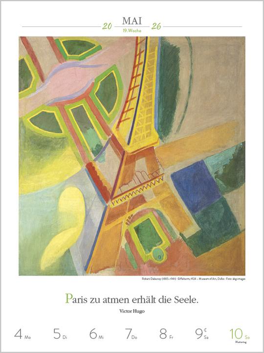 Produktbild Literaturkalender Kunst 2026 (24 x 32 cm, Deutsch)