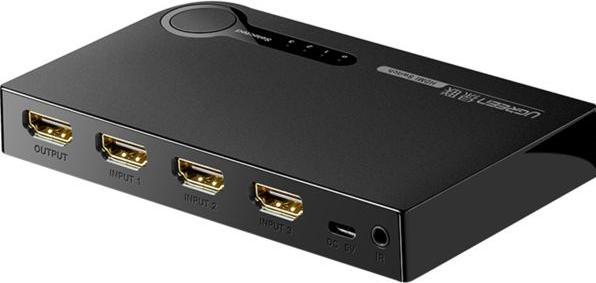 Image du produit Ugreen switch splitter splitter switch HDMI - 3x HDMI 3D 4K 7.5 Gbps 36 bit per channel noir (40234
