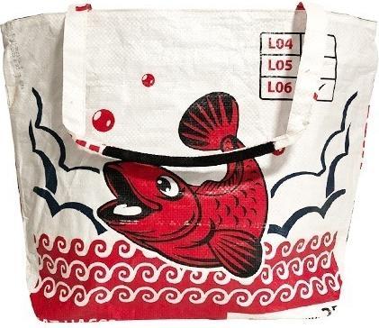Produktbild Bekos Upcycling - Universal- Tasche aus recycelten Reissäcke Löwe