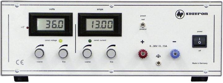 Statron Alimentation de laboratoire, réglable 3252.1 0 - 3