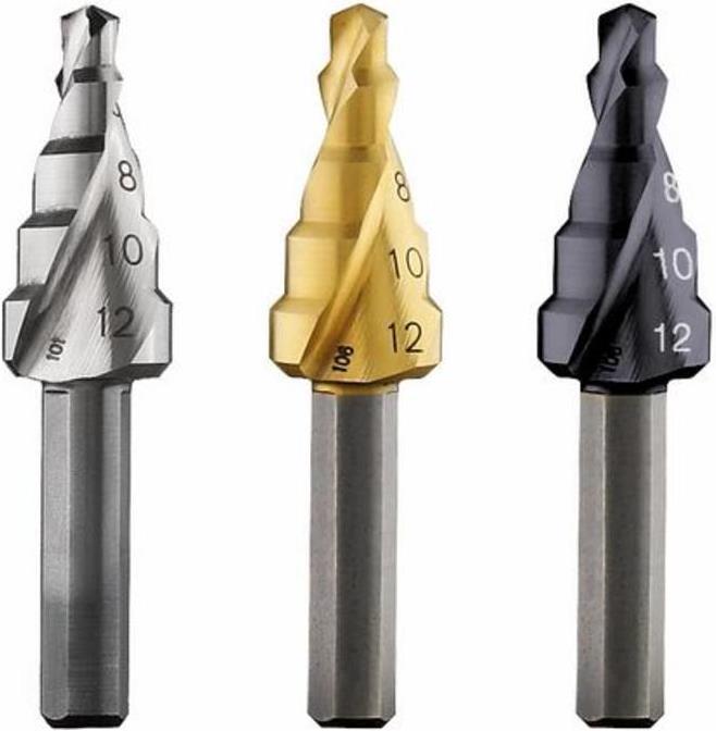 Bosch Professional Zubehör Stufenbohrer HSS, 4 - 12 mm, 6 mm, 50 mm, 5 Stufen (6 mm)