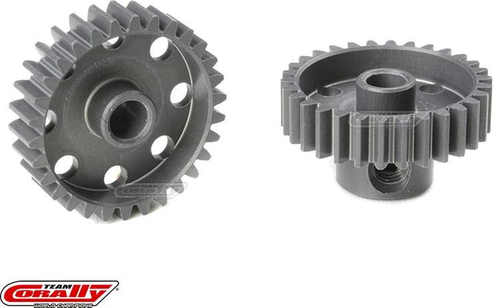 Immagine prodotto Team Corally 48 Pignone motore DP anodizzato duro AL7075 30 denti albero 3.17mm